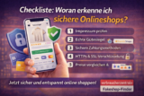 Checkliste: Woran erkenne ich sichere Onlineshops?